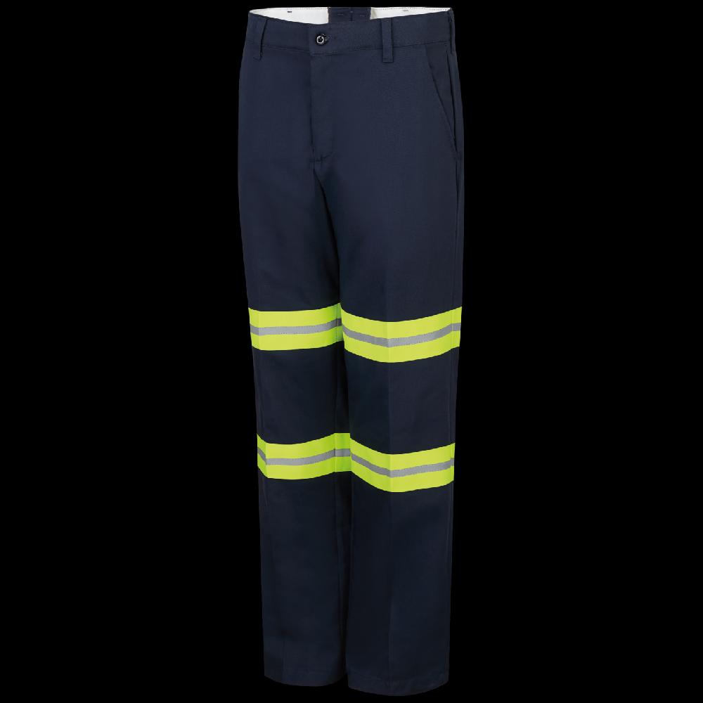 red kap Men's Enhanced Visibility Wrinkle-Resistant Cotton Pant
