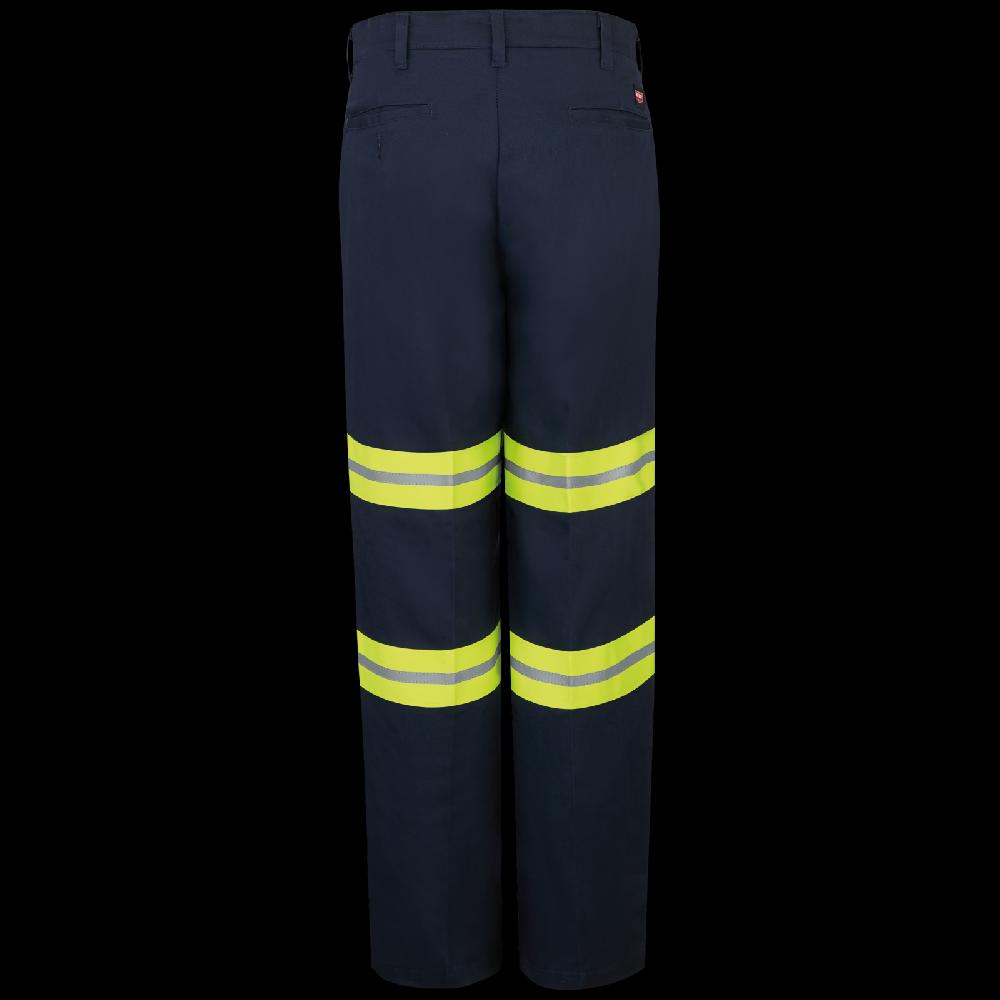 Red Kap Men's Enhanced Visibility Wrinkle-Resistant Cotton Pant