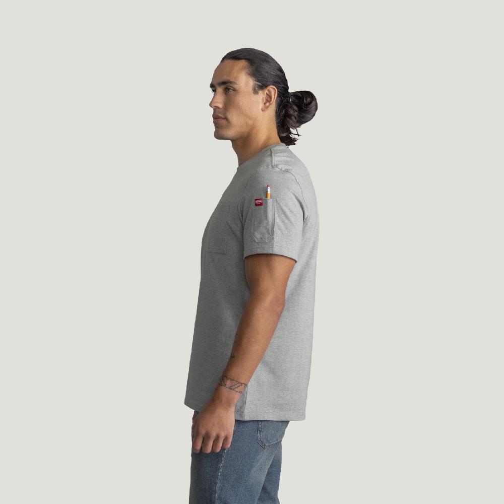 Red Kap Men's Heavyweight Cotton Short Sleeve Pocket T-Shirt