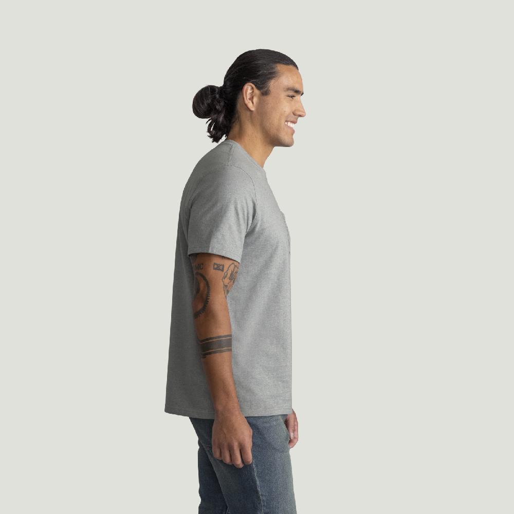 Red Kap Men's Heavyweight Cotton Short Sleeve Pocket T-Shirt