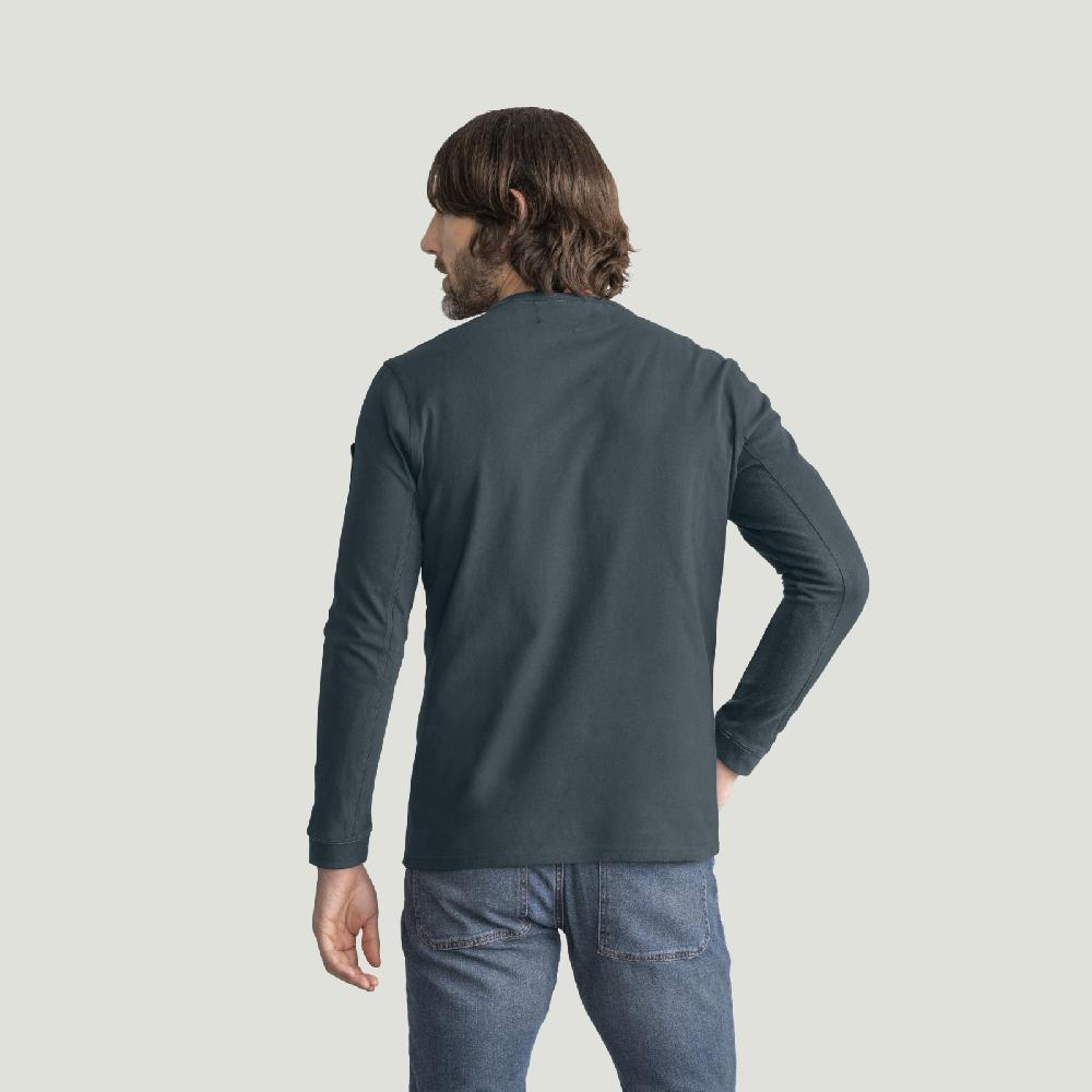 Red Kap Men's Heavyweight Long Sleeve Cotton Pocket T-Shirt