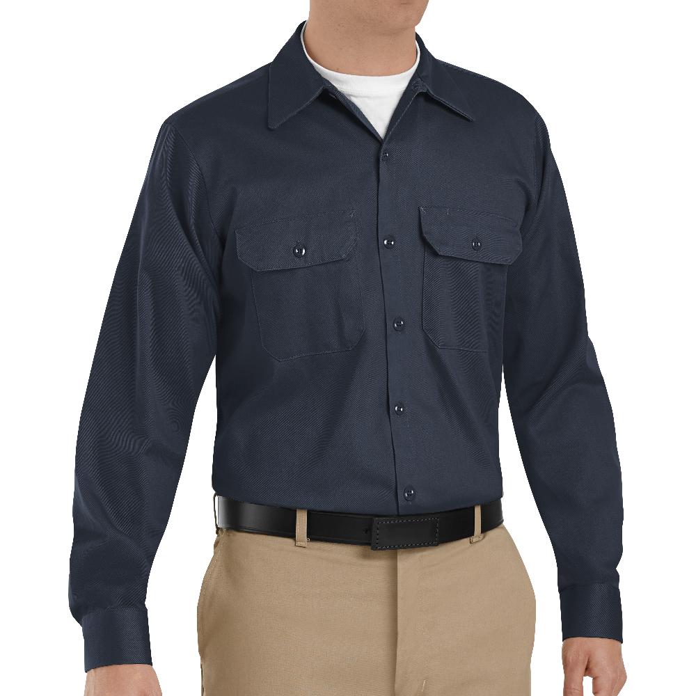 Red Kap Men's Long Sleeve Deluxe Heavyweight Cotton Shirt