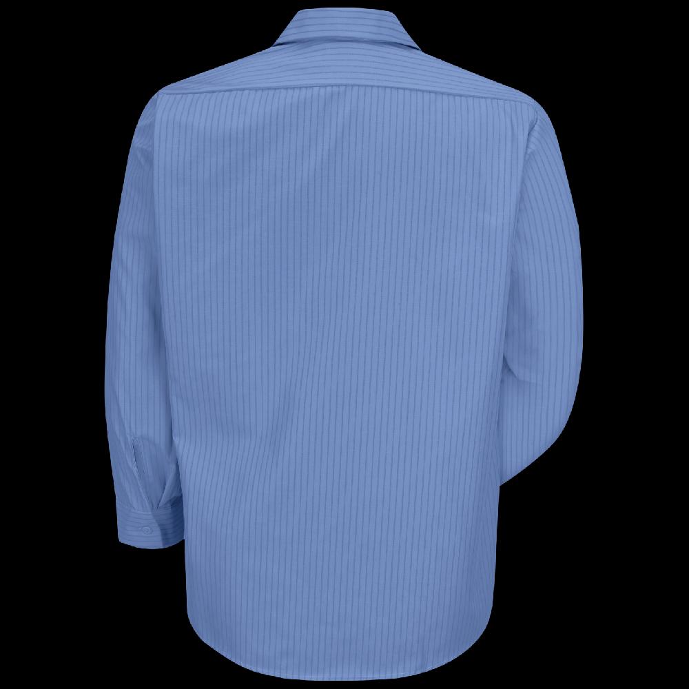 Red Kap Men's Long Sleeve Industrial Stripe Work Shirt