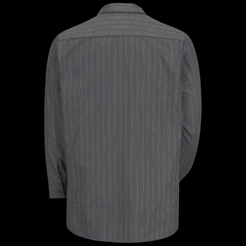 Red Kap Men's Long Sleeve Industrial Striped Work Shirt