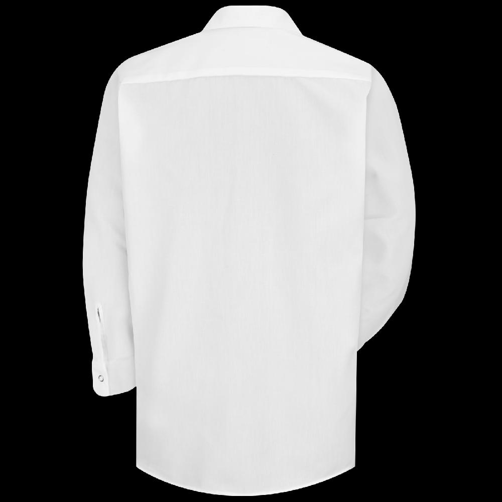 Red Kap Men's Long Sleeve Specialized Pocketless Polyester Work Shirt