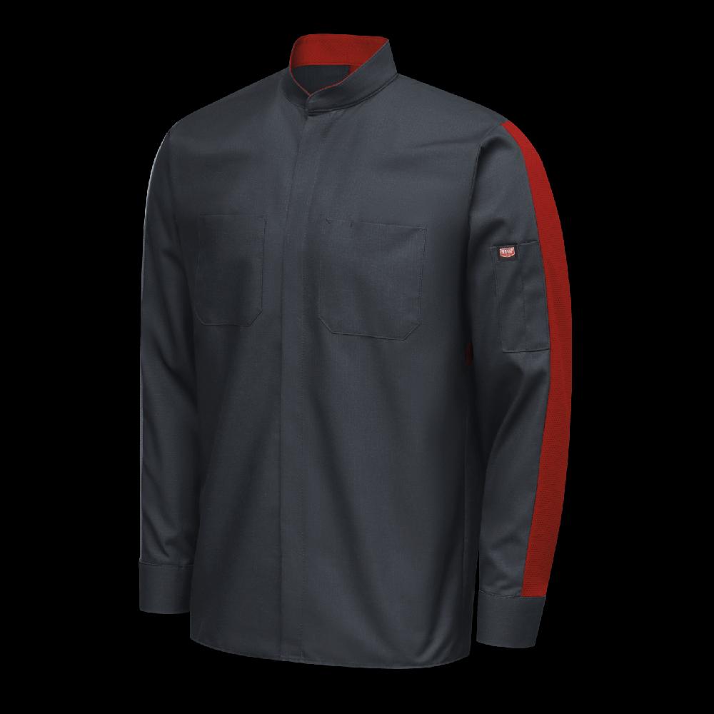 Red Kap Men's Long Sleeve Two-Tone Pro+ Work Shirt With OilBlok And MIMIX®