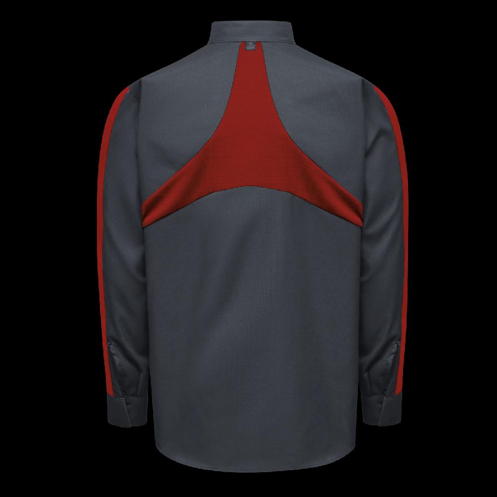 Red Kap Men's Long Sleeve Two-Tone Pro+ Work Shirt With OilBlok And MIMIX®