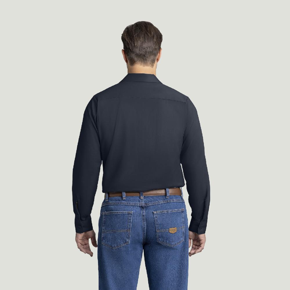 Red Kap Men's Long Sleeve Wrinkle-Resistant Cotton Work Shirt