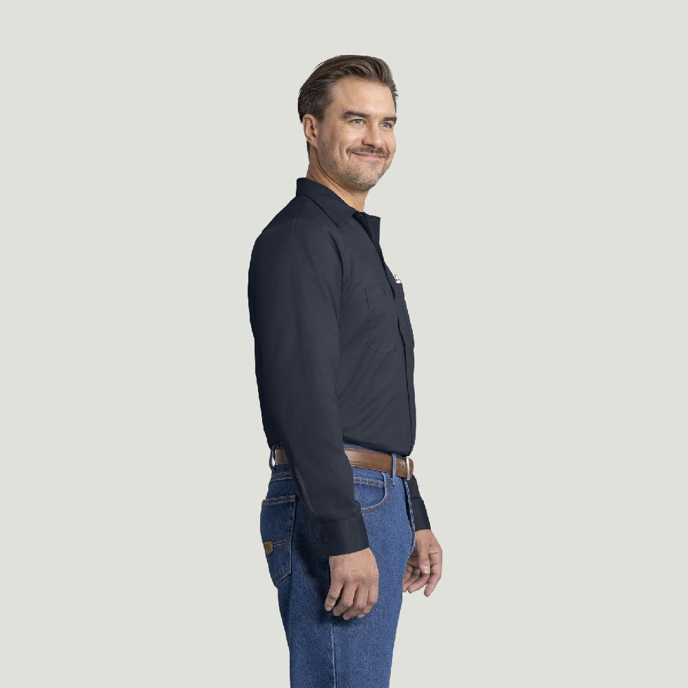 Red Kap Men's Long Sleeve Wrinkle-Resistant Cotton Work Shirt