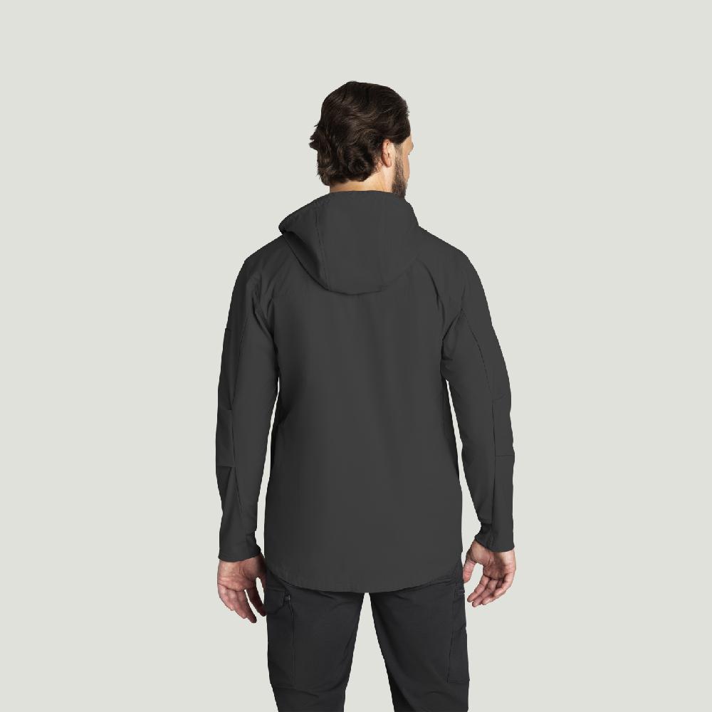 Red Kap Men’s Performance Hooded Windbreaker Jacket With ToolShift Pocket