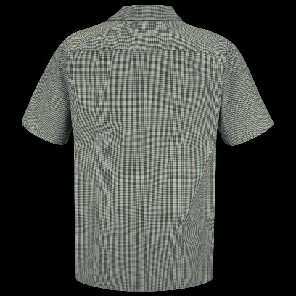 Red Kap Men's Short Sleeve Microcheck Uniform Shirt