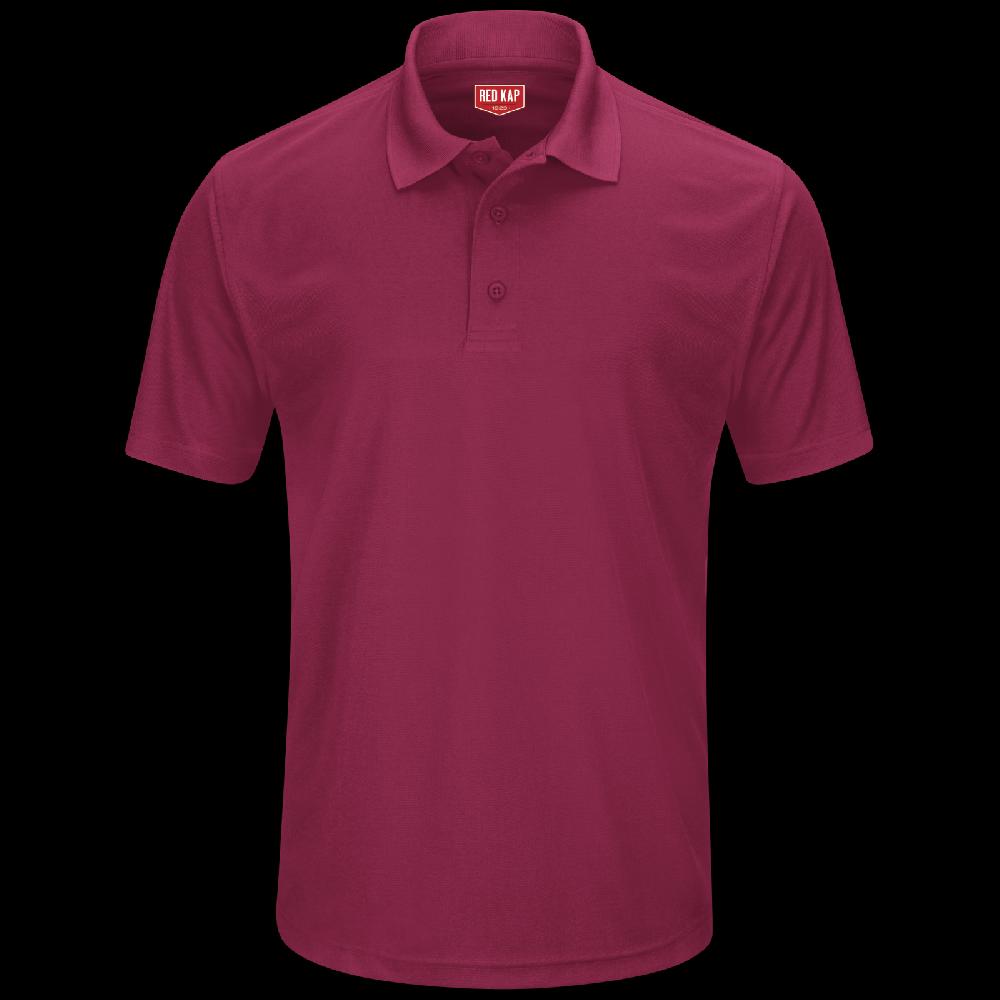 red kap Men's Short Sleeve Performance Knit® Pocketless Core Polo