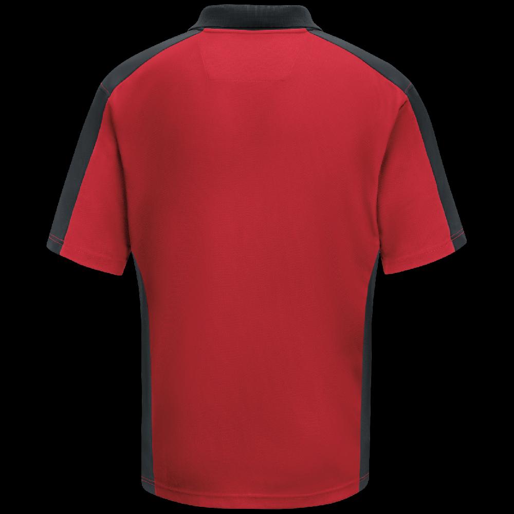 Red Kap Men's Short Sleeve Performance Knit® Two-Tone Polo
