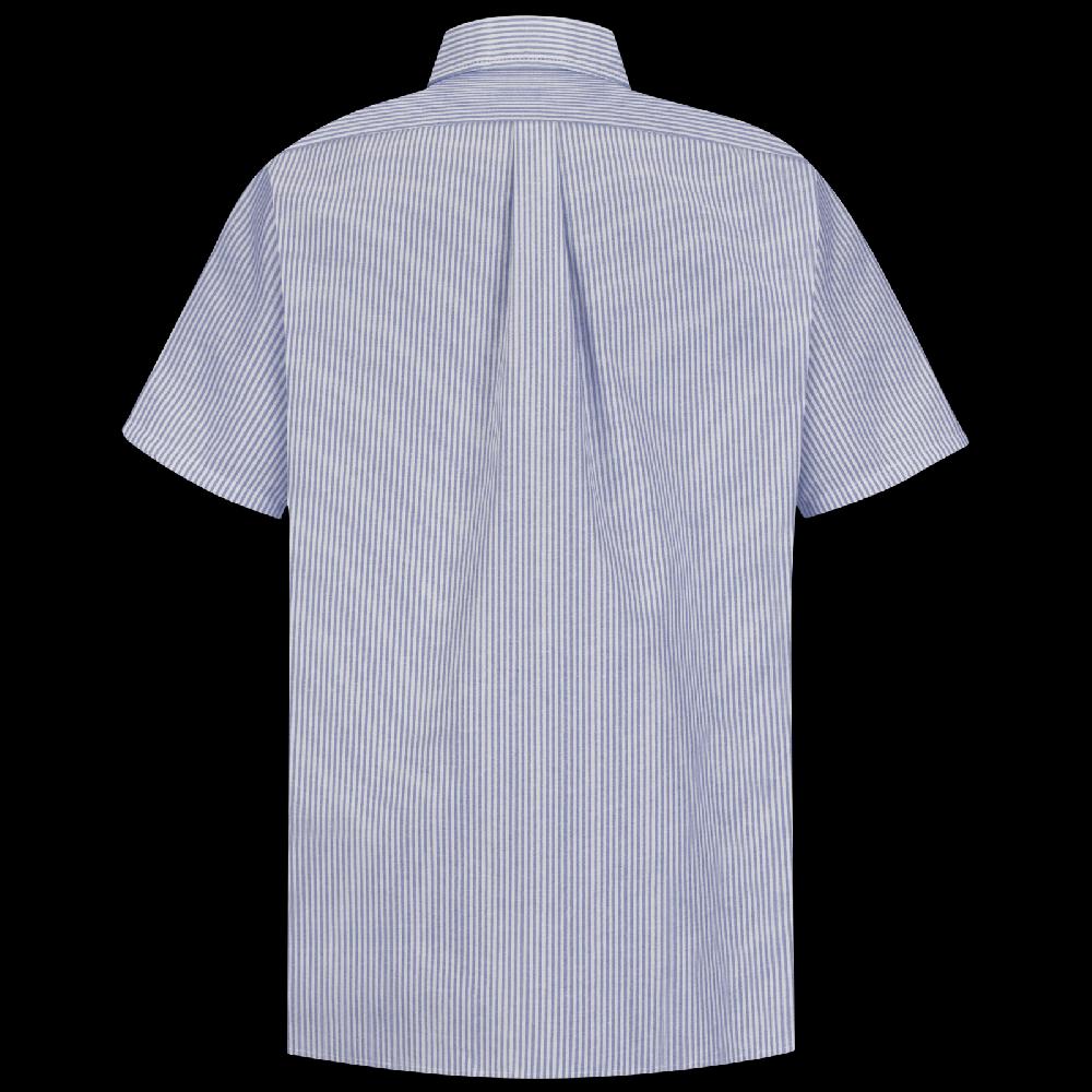 Red Kap Men's Short Sleeve Striped Executive Oxford Dress Shirt