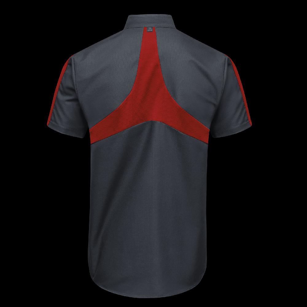 Red Kap Men's Short Sleeve Two Tone Pro+ Work Shirt With OilBlok And MIMIX®