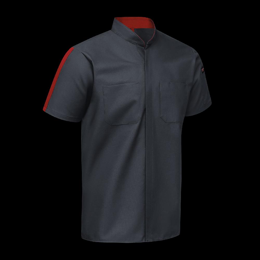 Red Kap Men's Short Sleeve Two Tone Pro+ Work Shirt With OilBlok And MIMIX®