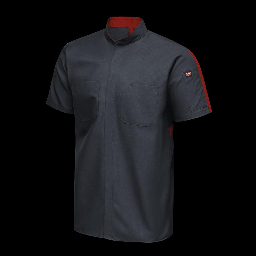 Red Kap Men's Short Sleeve Two Tone Pro+ Work Shirt With OilBlok And MIMIX®