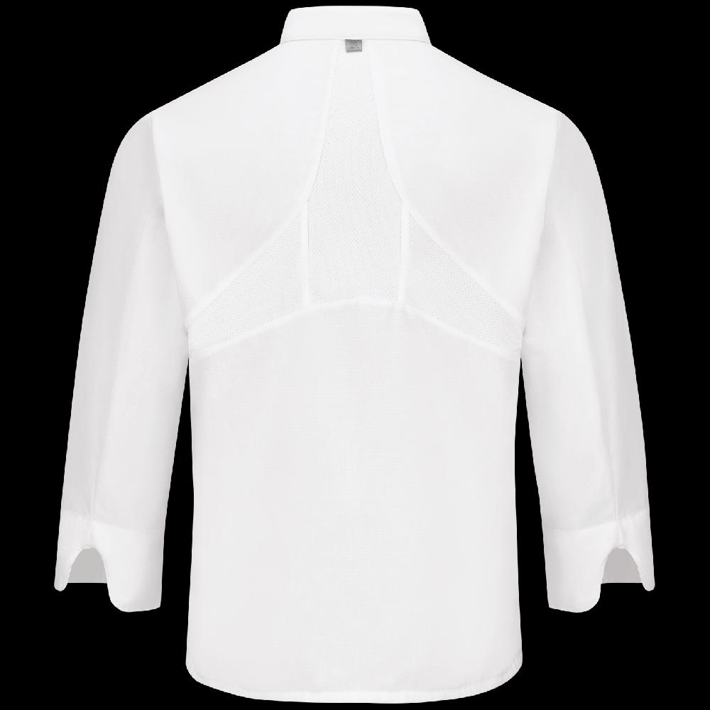 Red Kap Men's Ten Knot Button Chef Coat With OilBlok + MIMIX®