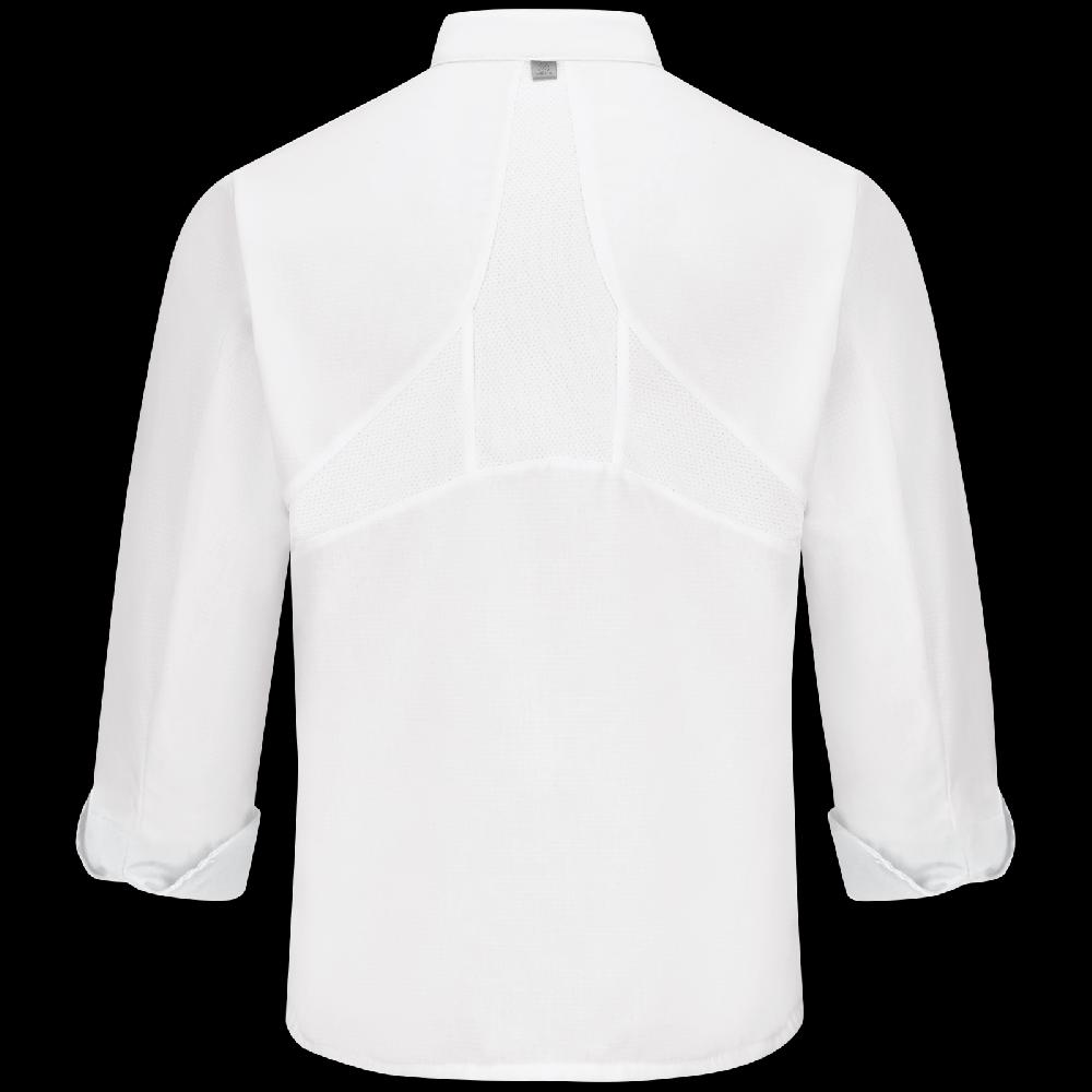 Red Kap Men's Ten Knot Button Chef Coat With OilBlok + MIMIX®