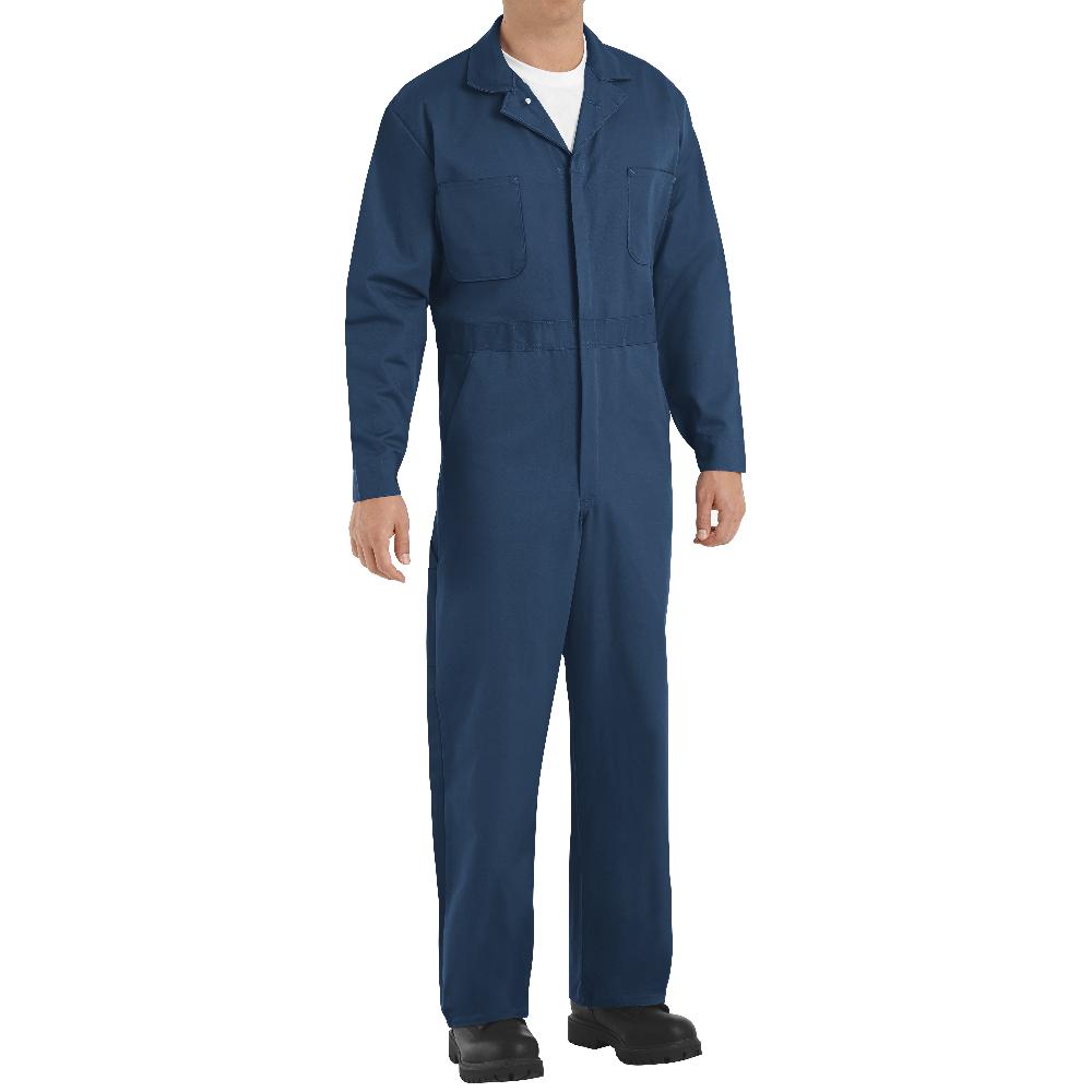 Red Kap Button-Front Cotton Coverall