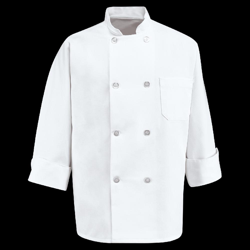 red kap Eight Pearl Button Chef Coat