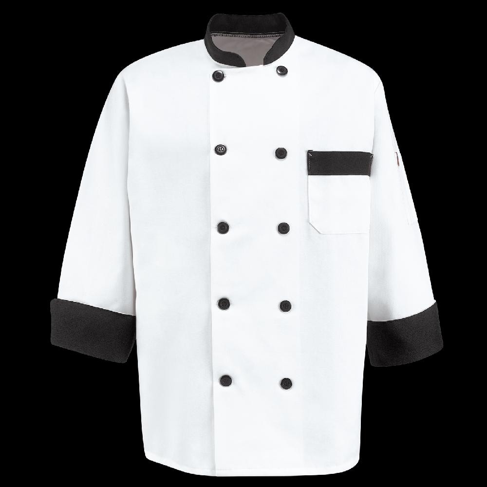 red kap Garnish Chef Coat