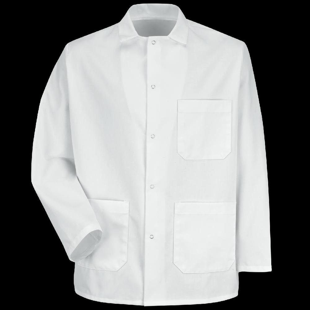 red kap Gripper-Front Short Butcher Coat