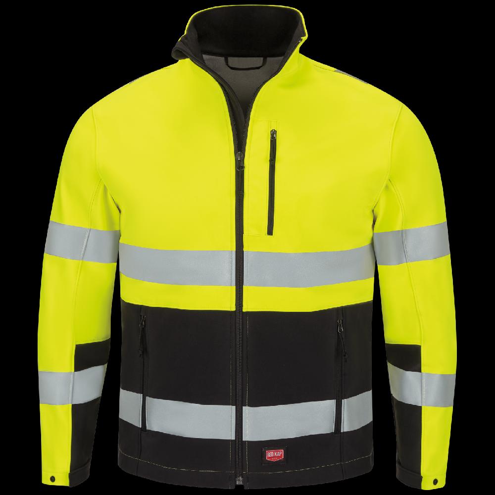 red kap Hi-Visibility Soft Shell Jacket