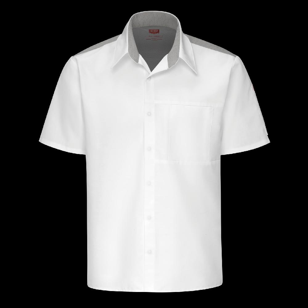 red kap Men's Airflow Cook Shirt with OilBlok