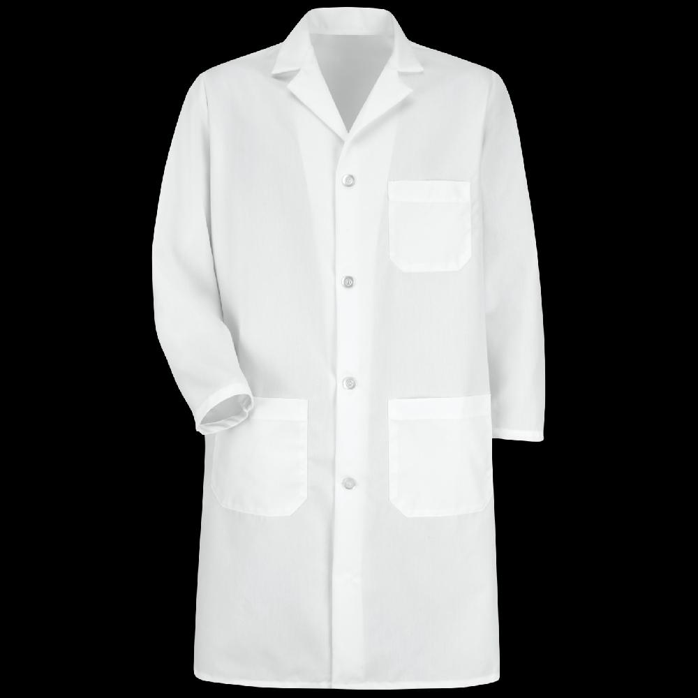 red kap Men's Button-Front Lab Coat