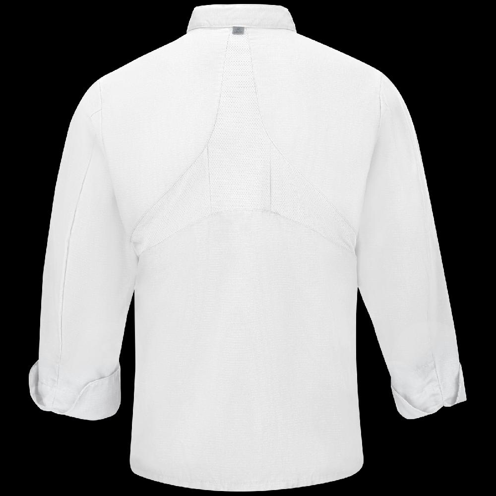 Red Kap Men's Chef Coat With OilBlok + MIMIX®