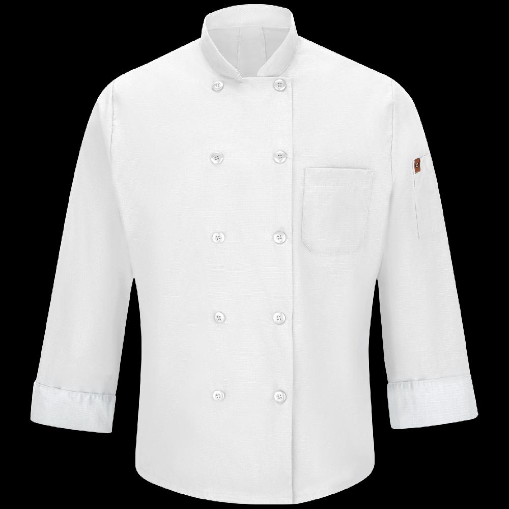 red kap Men's Chef Coat with OilBlok + MIMIX®