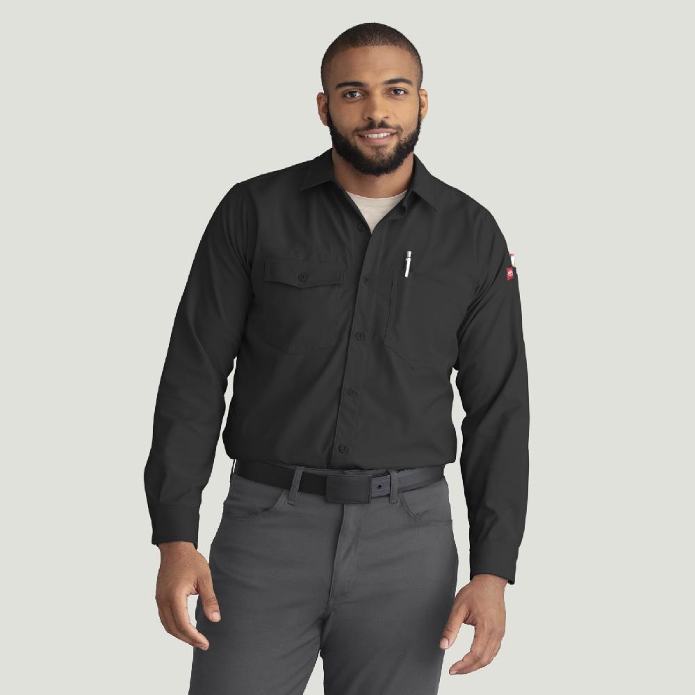 red kap Men's Cooling Long Sleeve Work Shirt