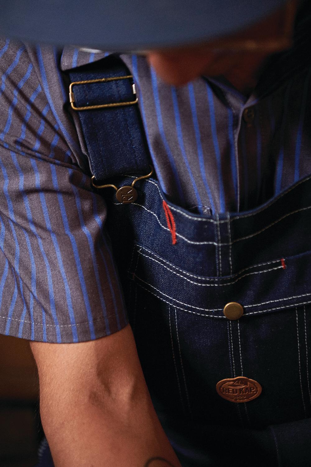 Red Kap Men's Denim Bib Overall