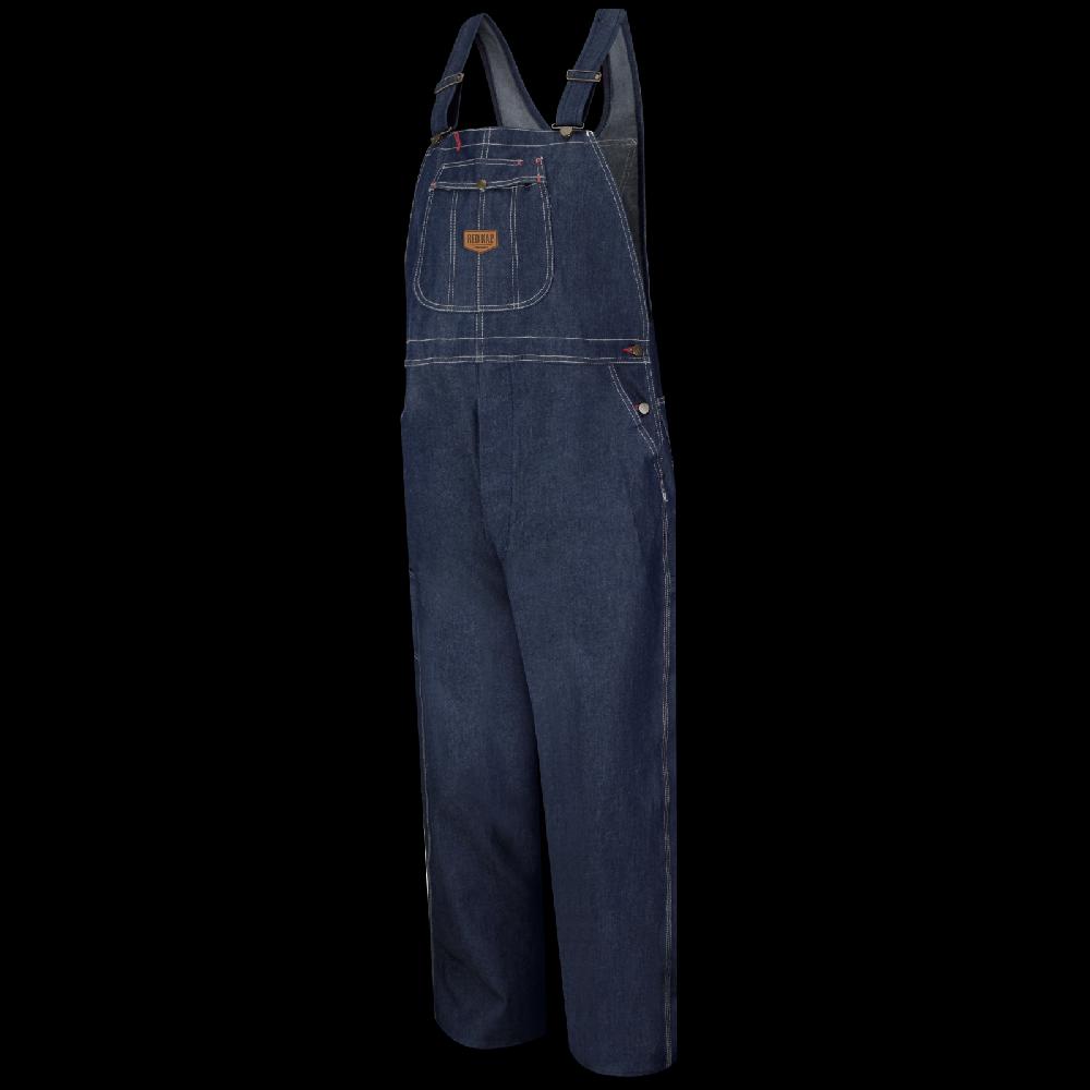red kap Men's Denim Bib Overall