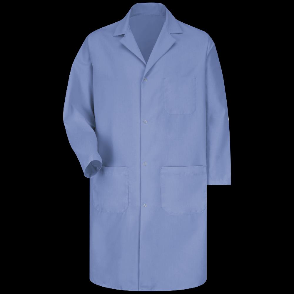 red kap Men's Gripper-Front Lab Coat