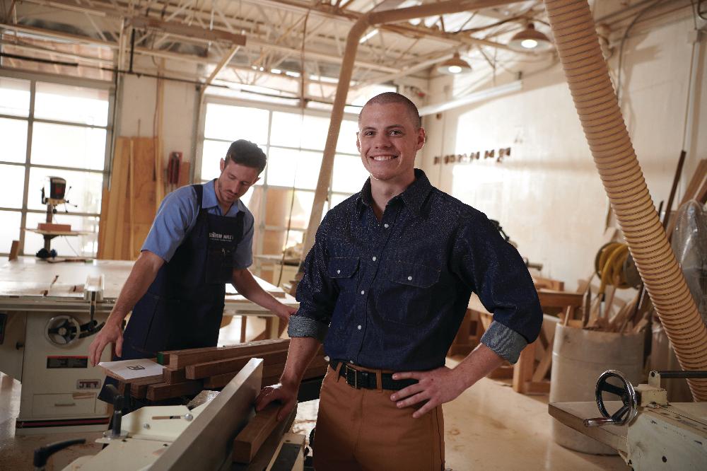 Red Kap Men's Long Sleeve Deluxe Denim Shirt