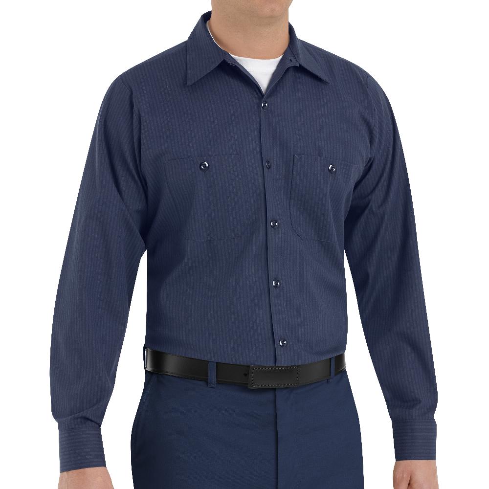 Red Kap Men's Long Sleeve Durastripe® Work Shirt