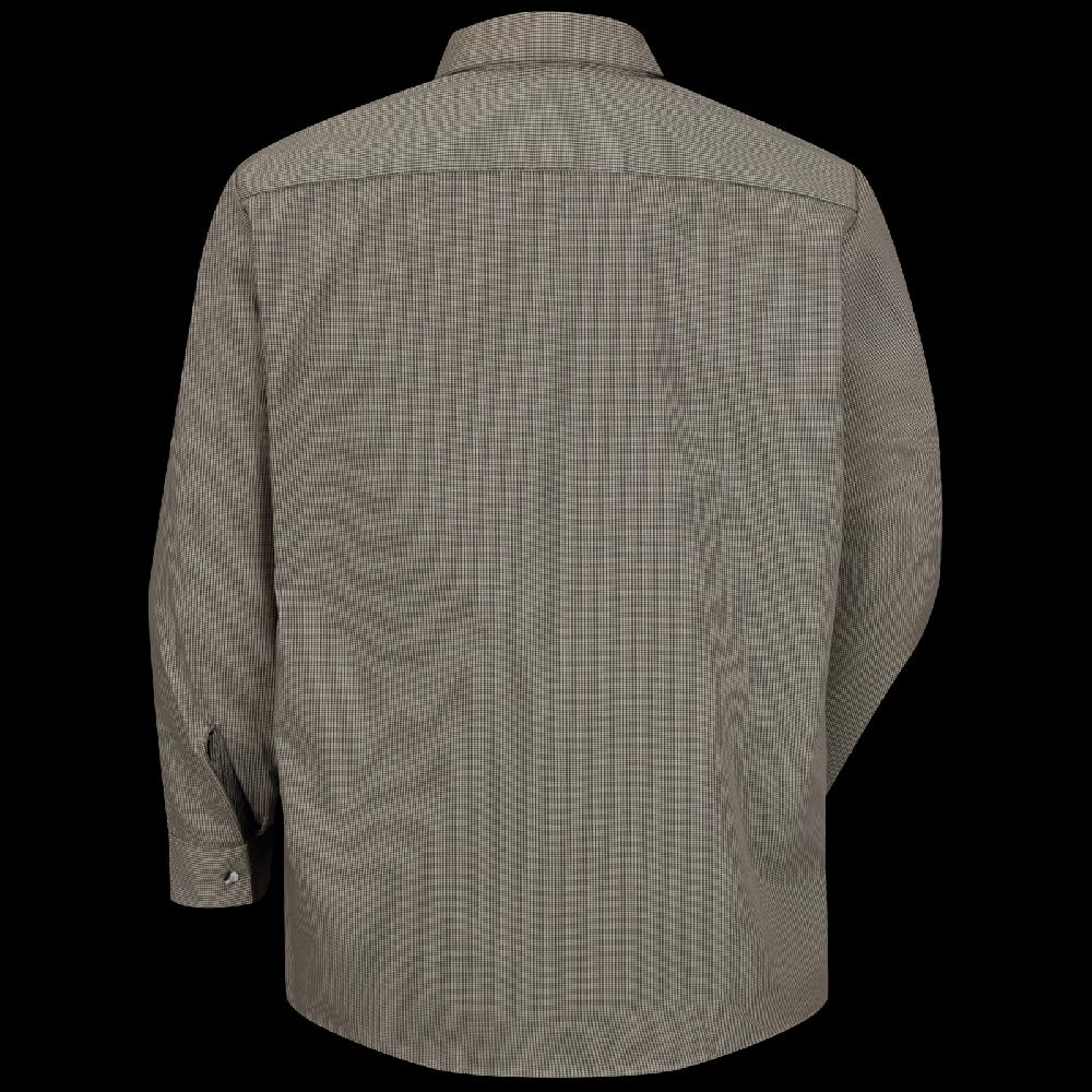 Red Kap Men's Long Sleeve Microcheck Uniform Shirt