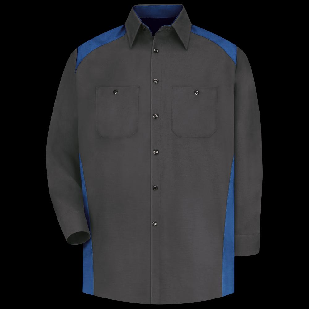 red kap Men's Long Sleeve Motorsports Shirt