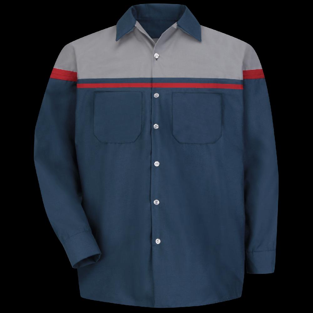 red kap Men's Long Sleeve Performance Tech Shirt