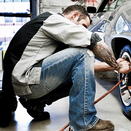 Red Kap Men's Long Sleeve Two-Tone Crew Shirt