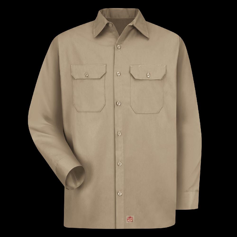 red kap Men's Long Sleeve Utility Uniform Shirt