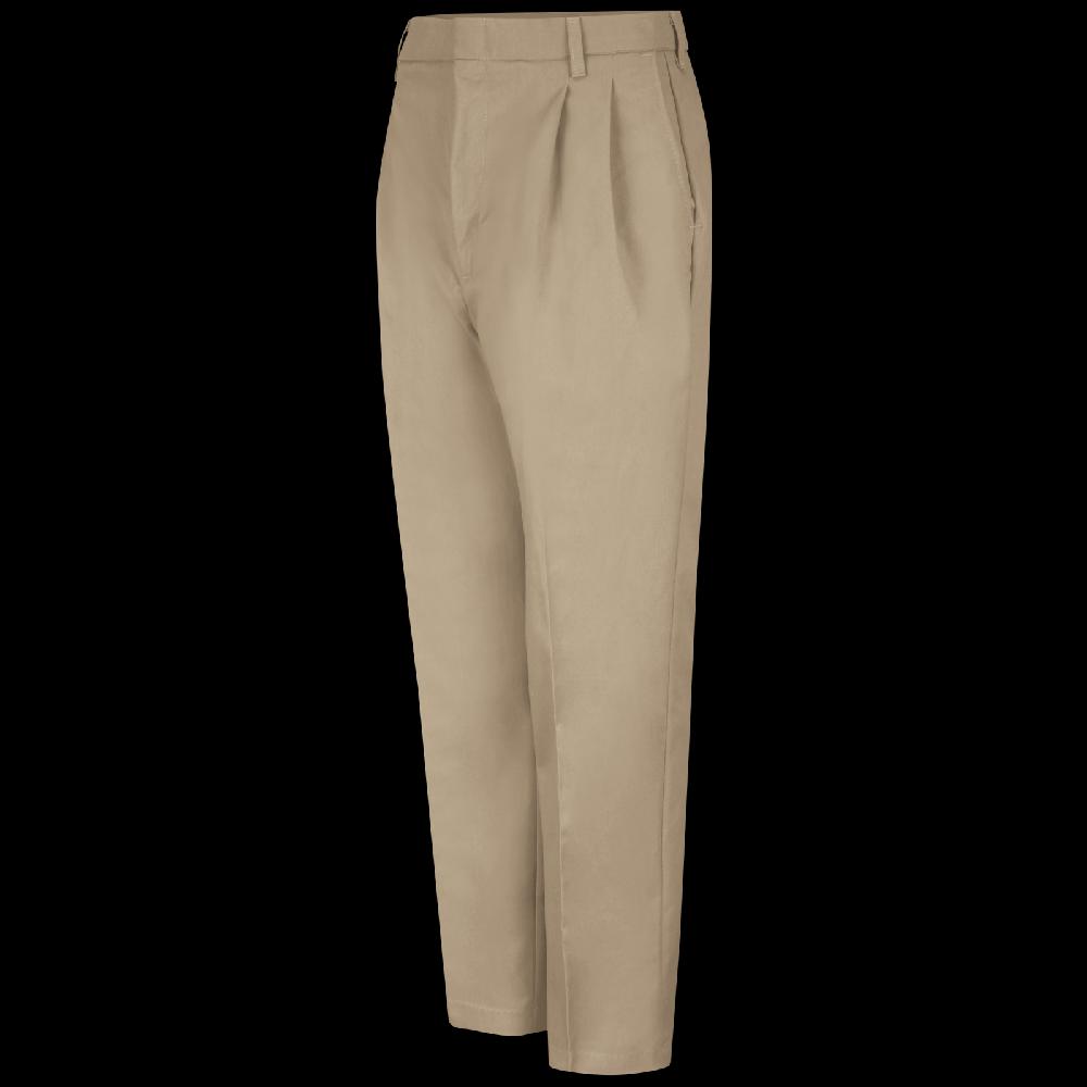 red kap Men's Pleated Twill Slacks