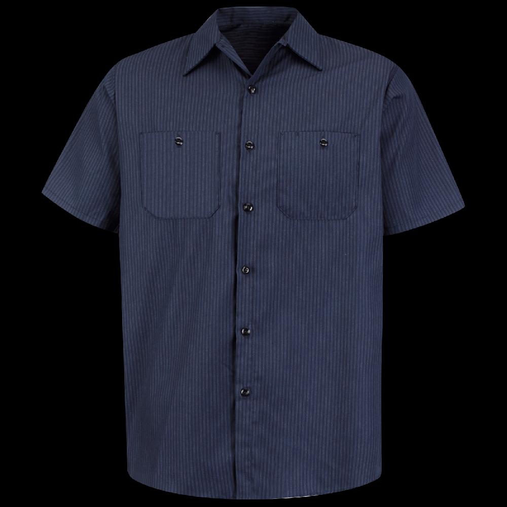 red kap Men's Short Sleeve Durastripe® Work Shirt