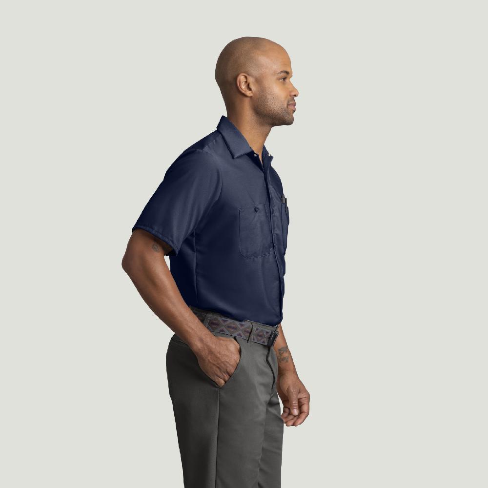 Red Kap Men's Short Sleeve Industrial Work Shirt