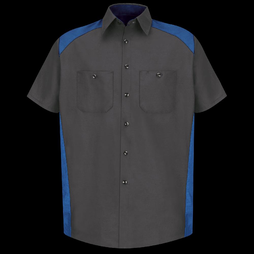 red kap Men's Short Sleeve Motorsports Shirt