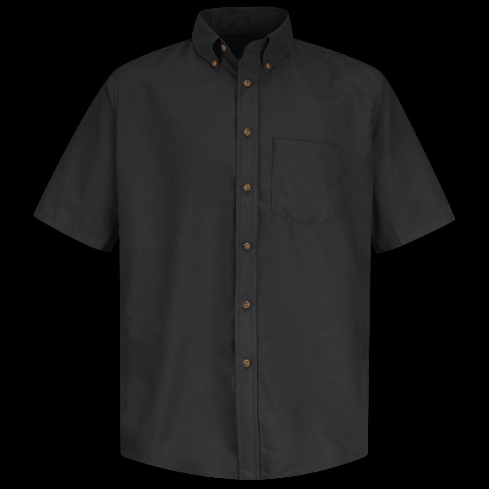 red kap Men's Short Sleeve Poplin Dress Shirt