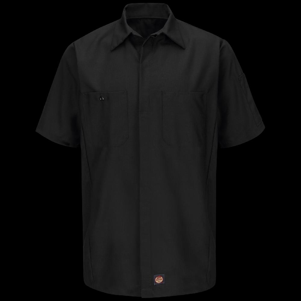 red kap Men's Short Sleeve Solid Crew Shirt