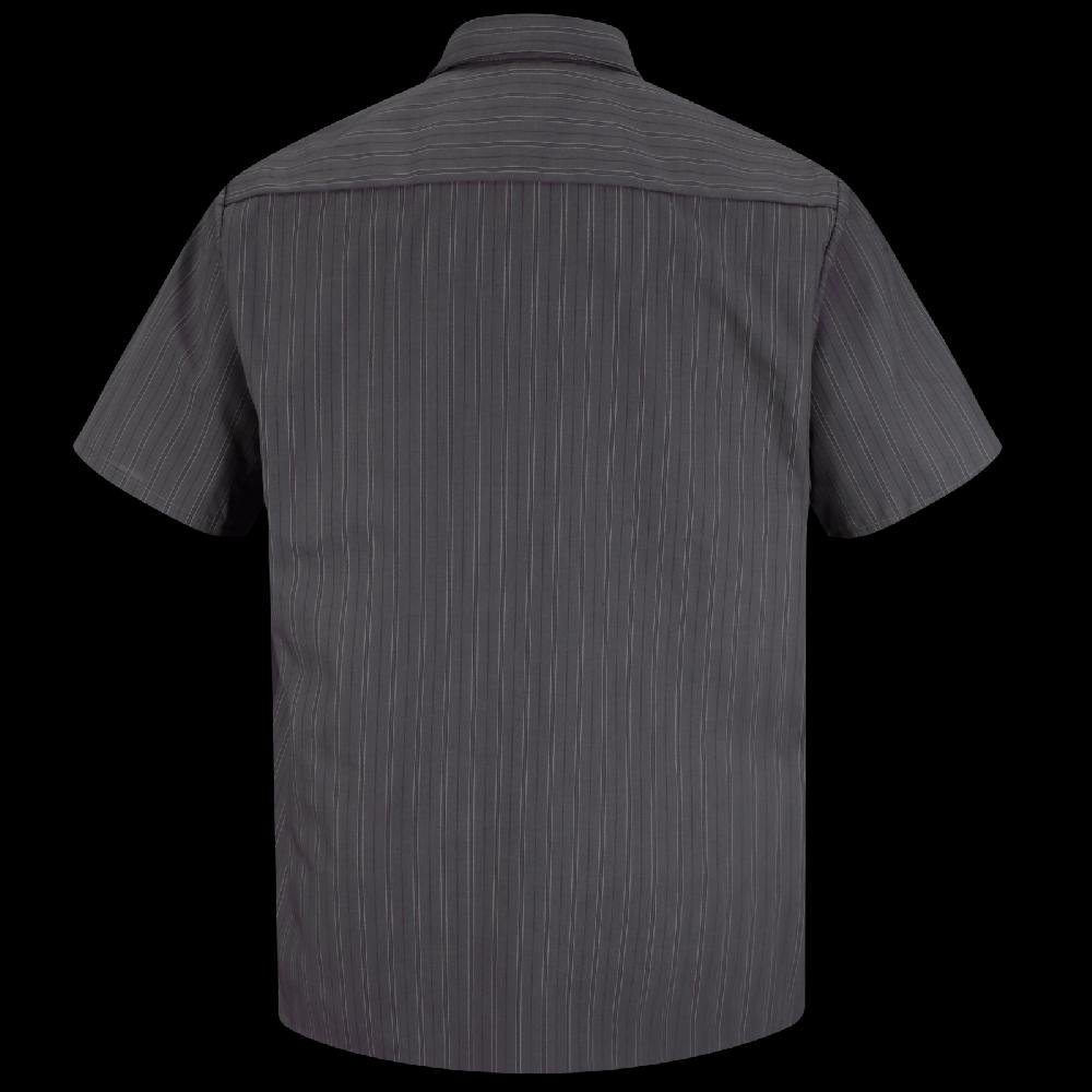 Red Kap Men's Short Sleeve Striped Work Shirt